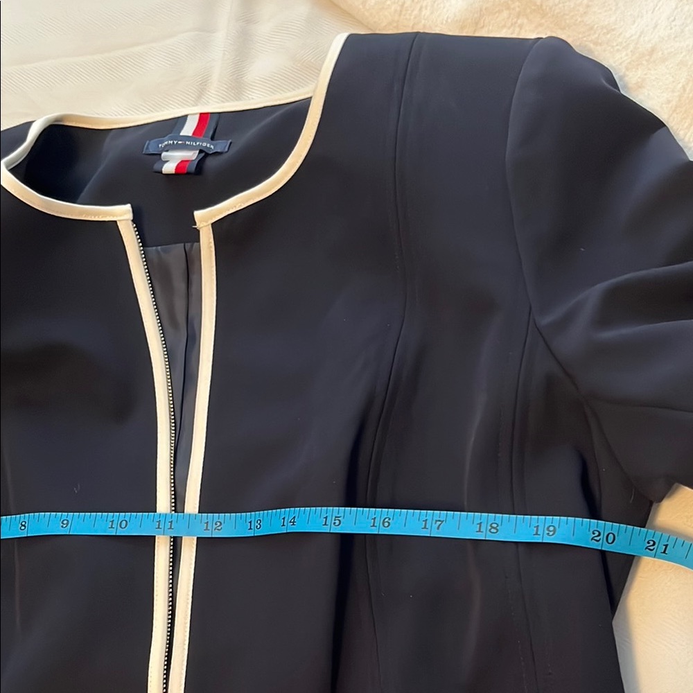 Tommy Hilfiger Black Blazer with Cream Trim